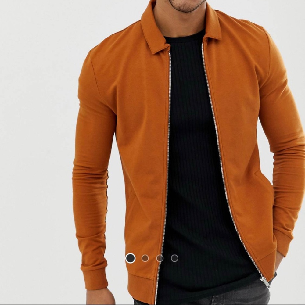ASOS Zipper Jersey Jacket - Picture 6 of 10